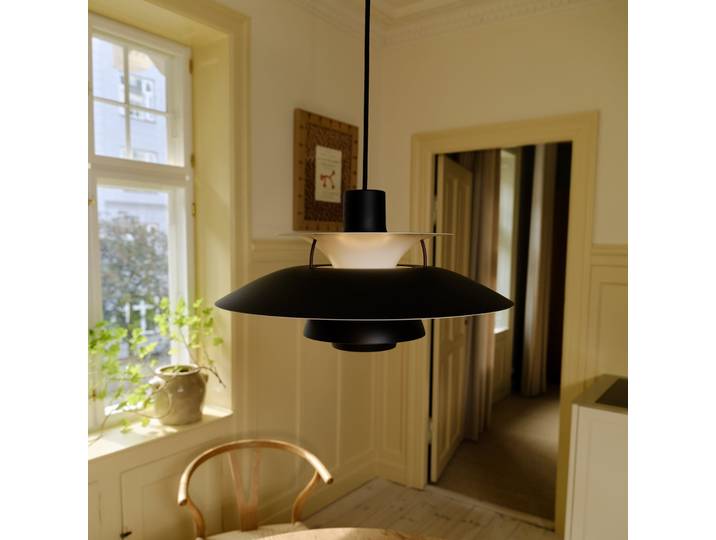 Suspension PH 5 500 Black Edition 2025 E27 - Louis Poulsen - Salon / séjour - Moderne - Métal - À ampoule unique