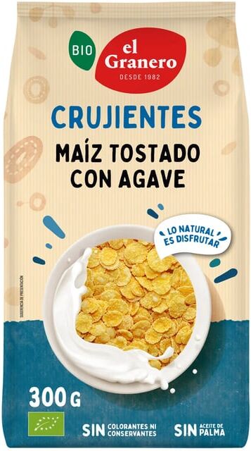 El Granero Integral Flocos De Milho Torrados Com Agave Bio 300g