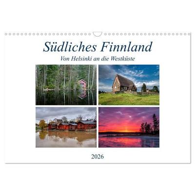 Südliches Finnland (Wandkalender 2026 DIN A3 quer), CALVENDO Monatskalender