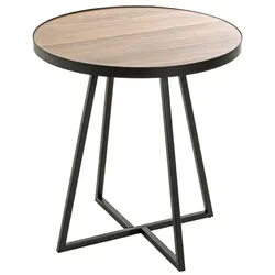 Haku Beistelltisch Catania Holzoptik Braun Eiche