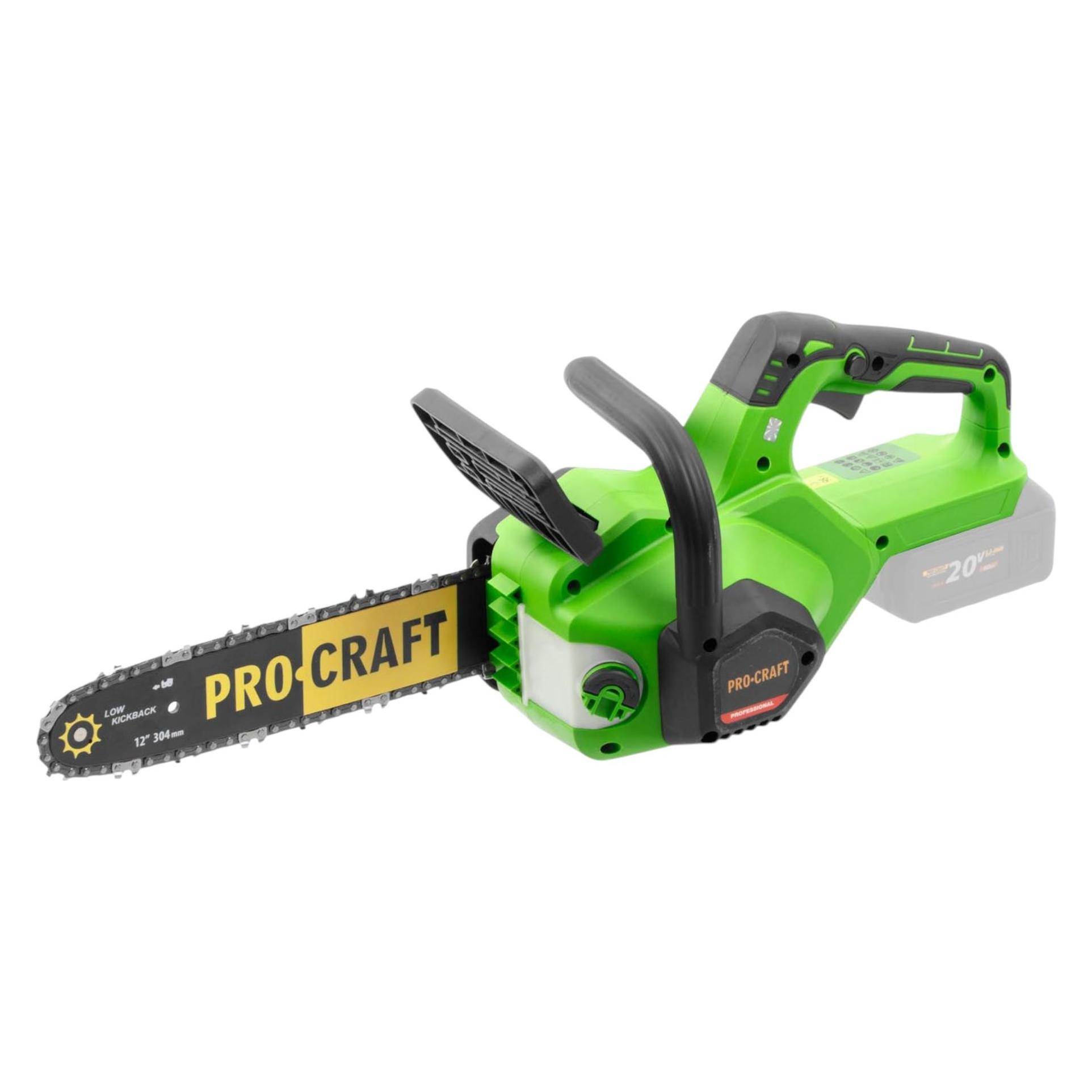 Procraft PKA38 Akku Kettensäge 20 V 304 mm Brushless + 2x Akku 4,0 Ah + Ladegerät (Akku Kettensäge) (PKA38)