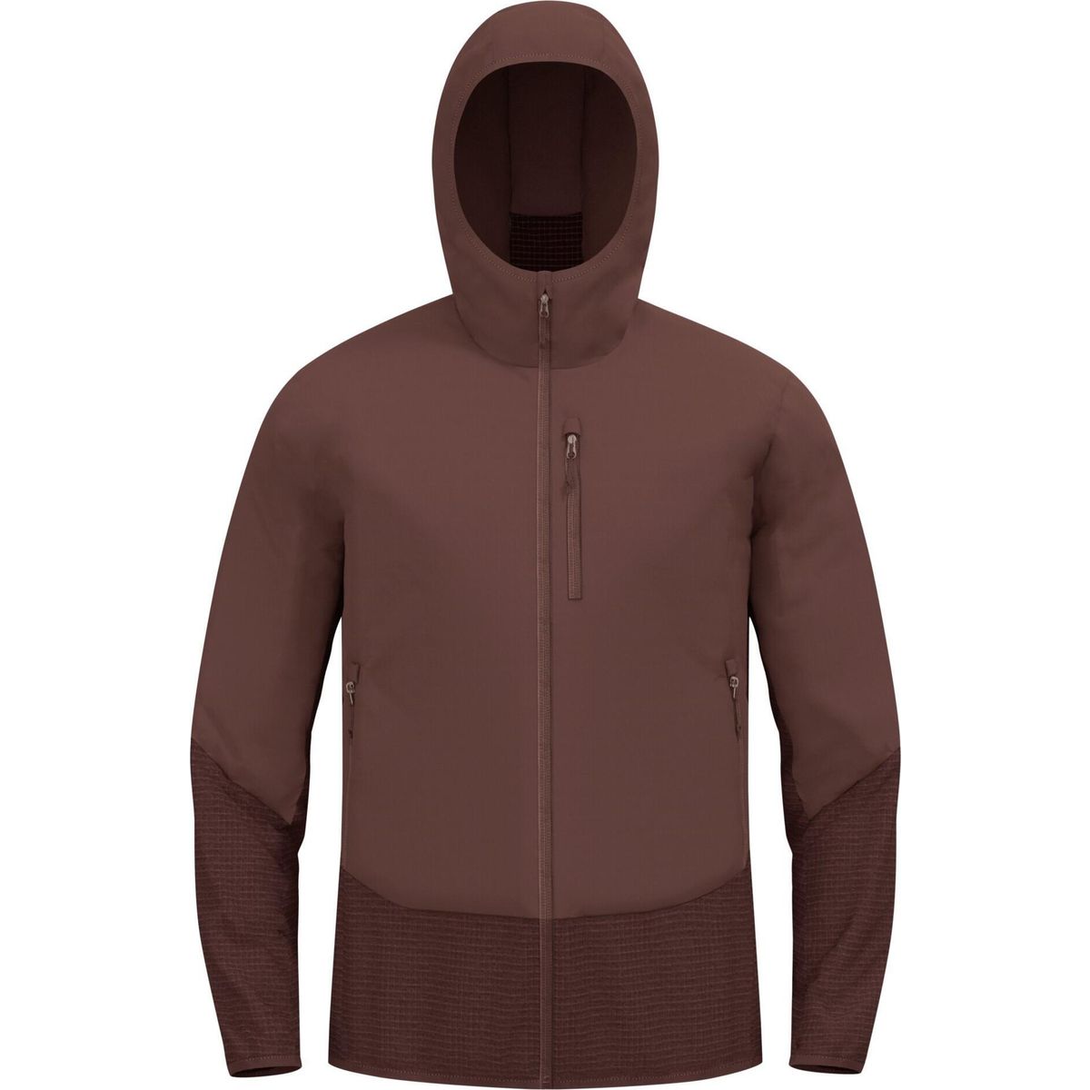 Odlo The Ascent Wool Insulated Hybrid Jacket fudge (30910) XL 528932-30910-XL