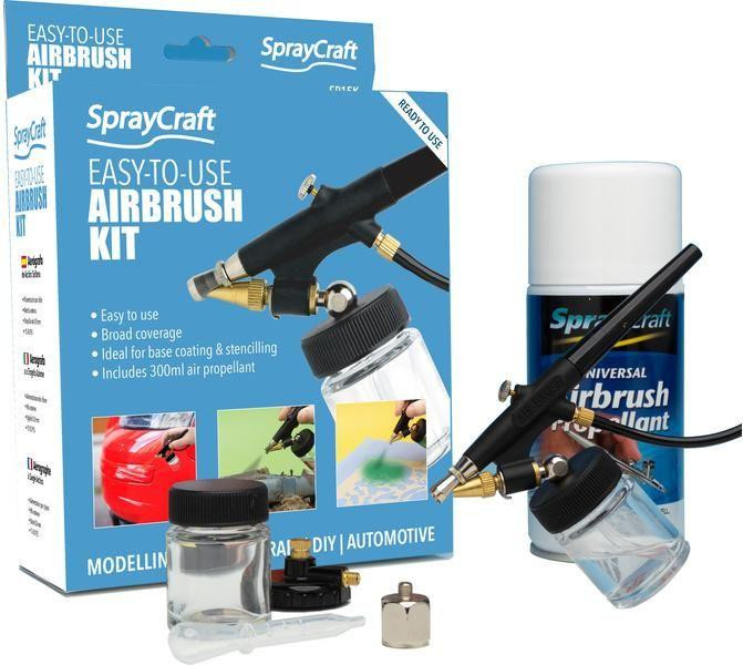 Spraycraft Airbrush spuitpistool SP15 set van Shesto Ltd