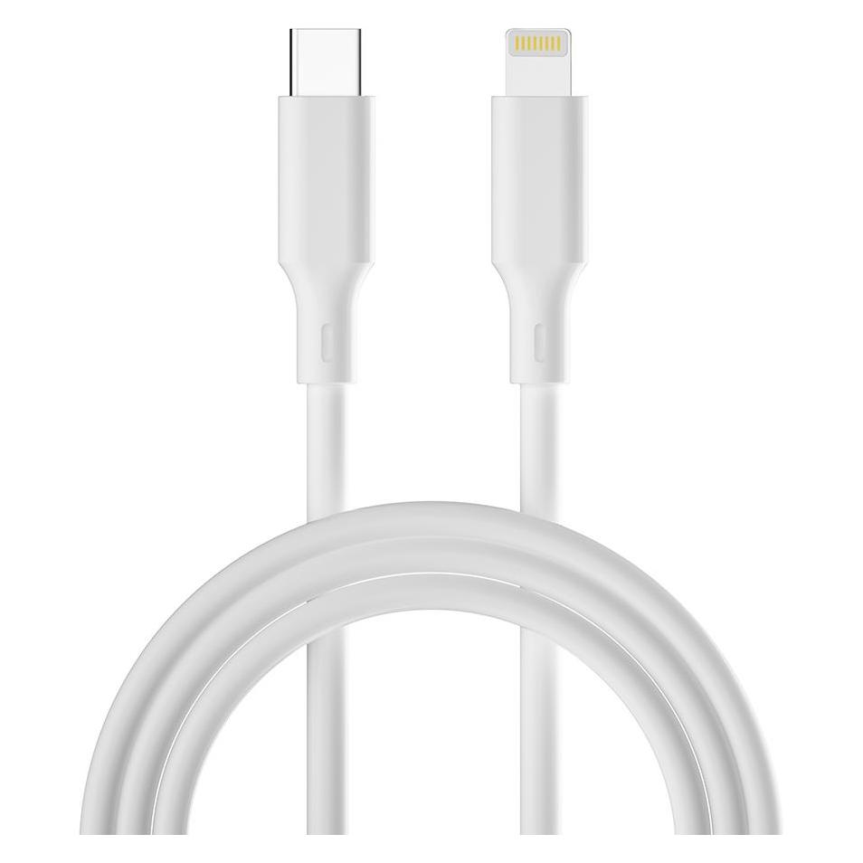 Forever Core Forever Recycling Kabel USB-C - Lightning 1,5m 3A KR12-CL-00 weiss (1.50 m, USB 2.0) (52523121)