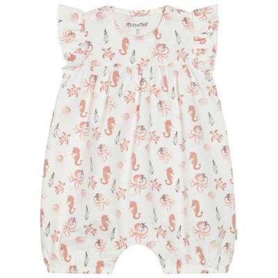 Minymo - Kid's Suit S/S AOP - Body Gr 80 weiß