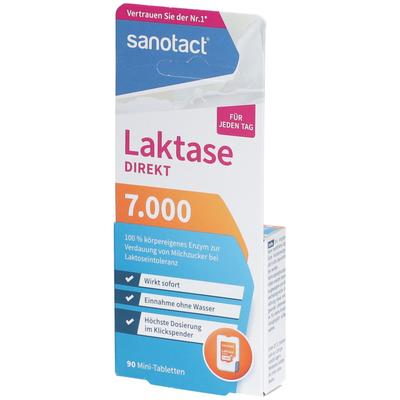 Sanotact Laktase 7.000 FCC Mini-Tabletten 90 St Tabletten
