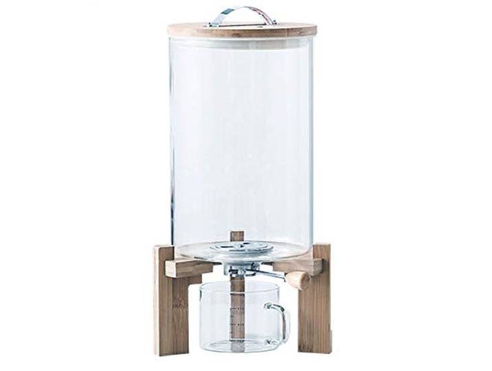 Aprilhp Müslispender Glas, Vorratsdosen Luftdicht Groß, Vorratsglas mit Deckel, küchenaufbewahrung für Reis, Müsli, Cornflakes und Getreide, 5L/8L8L