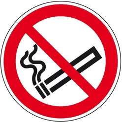 König Werbeanlagen Dreifke® Alu-Schild "Rauchen verboten", Ø40cm, 1 Stück, Gebotszeichen (P002) gem. ISO 7010