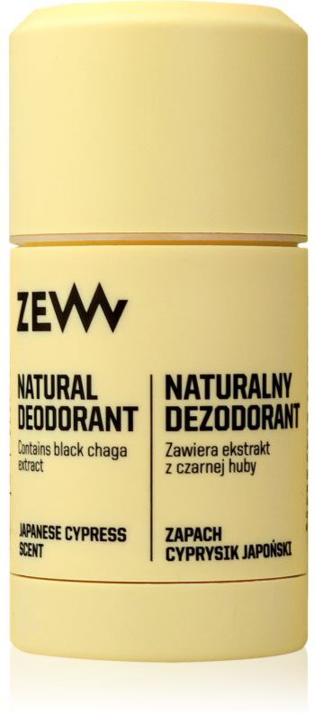 Zew For Men DEODORANT natural with black chaga, Japanese cypress déodorant en stick 30 ml