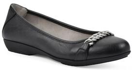 Women's Cliffs Charmed Flat by Cliffs in Black Smooth (Size 6 M)