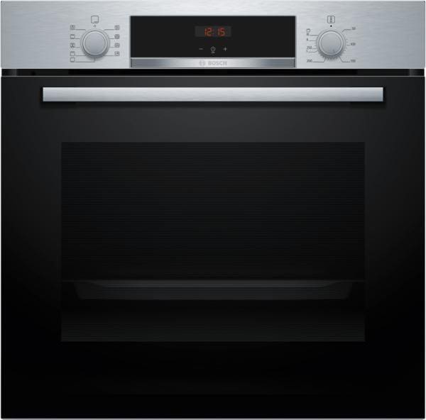 Bosch HBA514BS3 Serie 4 Einbaubackofen, 71 l Volumen, bis 275 °C