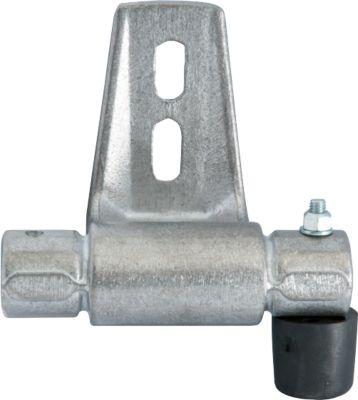 Halter für RegalLeiter-Rundrohr-Schienenanlage STABILO® Professional, mit Endanschlag rechts