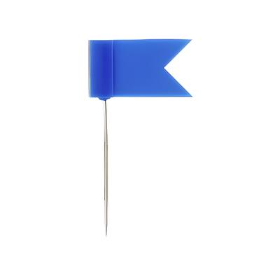 Alco Markierungsfähnchen 24mm Kopf 18x10mm blau 20 Stück