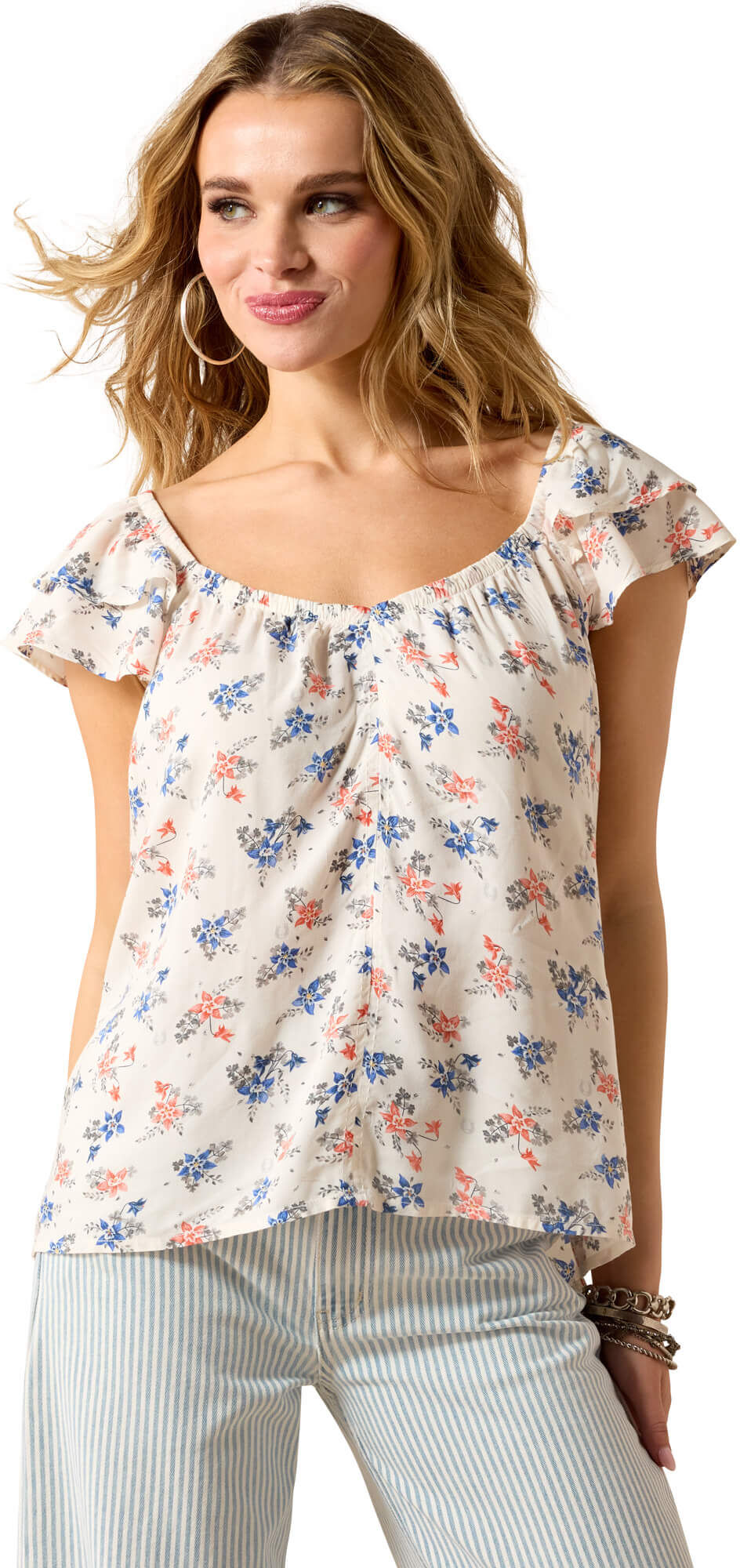 Women's Lynn Top in Floral Print, Size: 2XL by Ariat