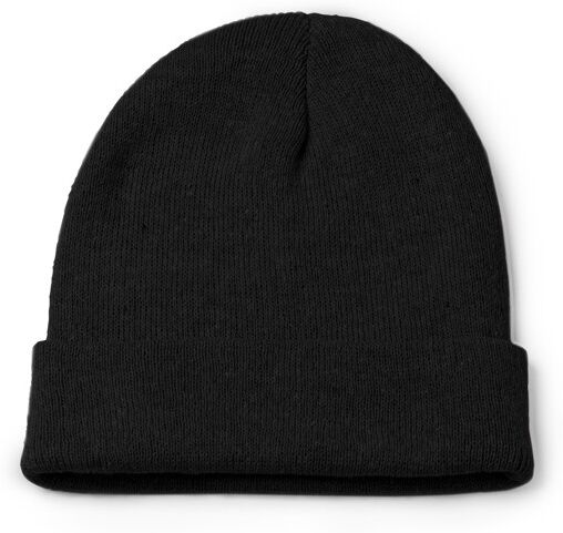 Bonnet double couche personnalisable en RPET Rosmal noir TAILLE UNIQUE ADULTE