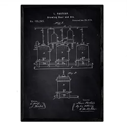 POSTER Patent Brauen A3 Rahmenlos