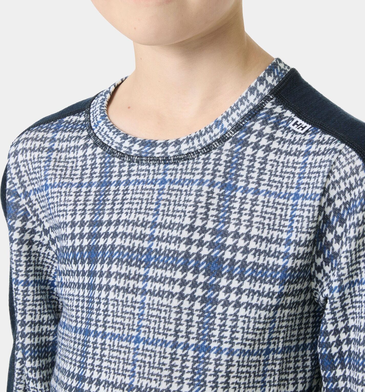 Helly Hansen Juniors' Graphic Lifa® Merino Base Layer Set - Blue - 12