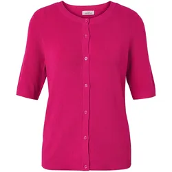 Tchibo - Feinstrick-Cardigan mit Leinen - Damen - Gr. XXL - pink