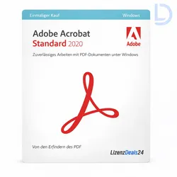 Adobe Acrobat Standard 2020 | Windows | Dauerlizenz | PDF-Bearbeitung & Dokumentenverwaltung