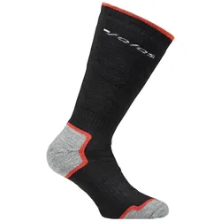 Jalas, Unisex, Sportsocken, Extra-lange Socken (46 - 47), Rot, Schwarz