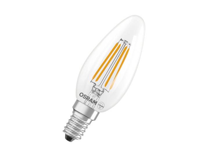 LED Kerze B40 3,4W 827 fil E14 ww 2X