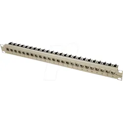 TG J02023A0033 - 19" Modulträger 1 HE inkl. 24x AMJ-Modul K Cat.6A, schwarz