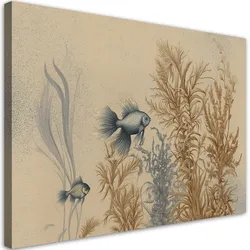WANDBILD für das wohnzimmer ai fische und meerespflanzen