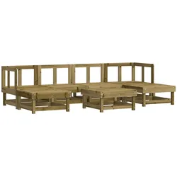 vidaXL 7-tlg. Garten-Lounge-Set Kiefernholz Imprägniert