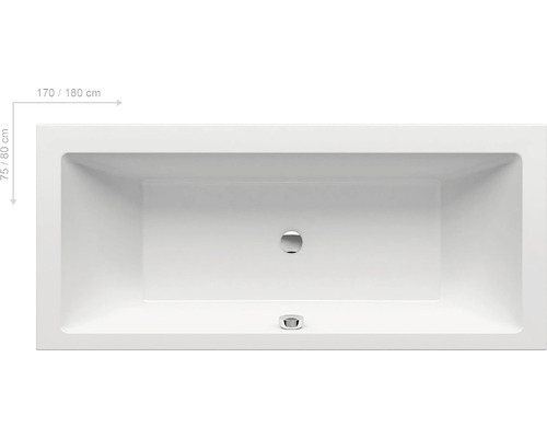 Ravak Formy 01 - Badewanne 1800x800 mm, weiß C881000000