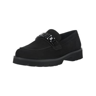 Slipper HÖGL "Högl Slipper Nubukleder", Damen, Gr. 39, schwarz, Nubukleder, Schuhe Slipper