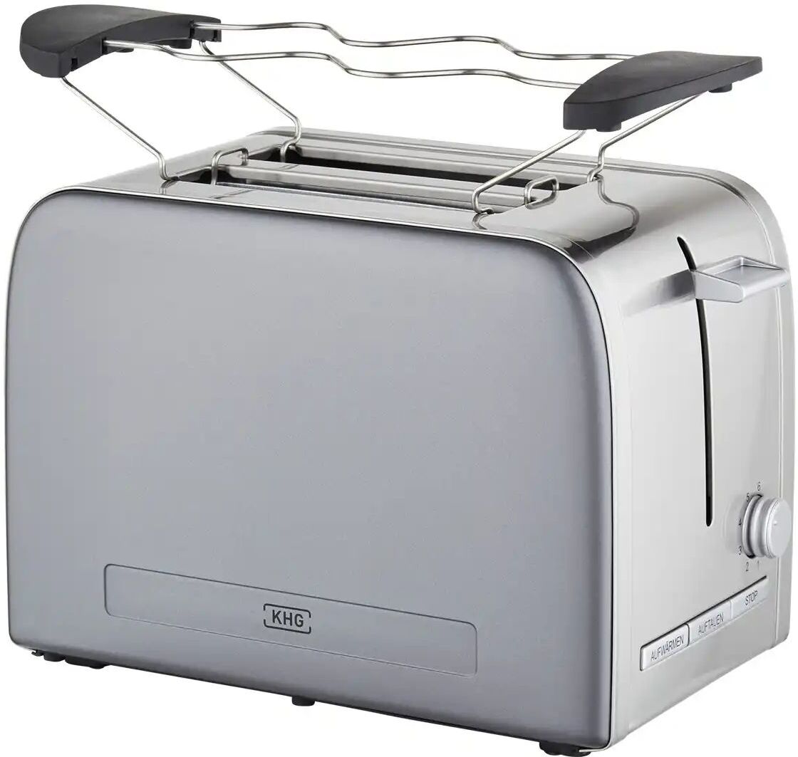 KHG Toaster  TO-1050 (GE) ¦ grau ¦ Edelstahl,Kunststoff,Metall lackiert ¦ Maße