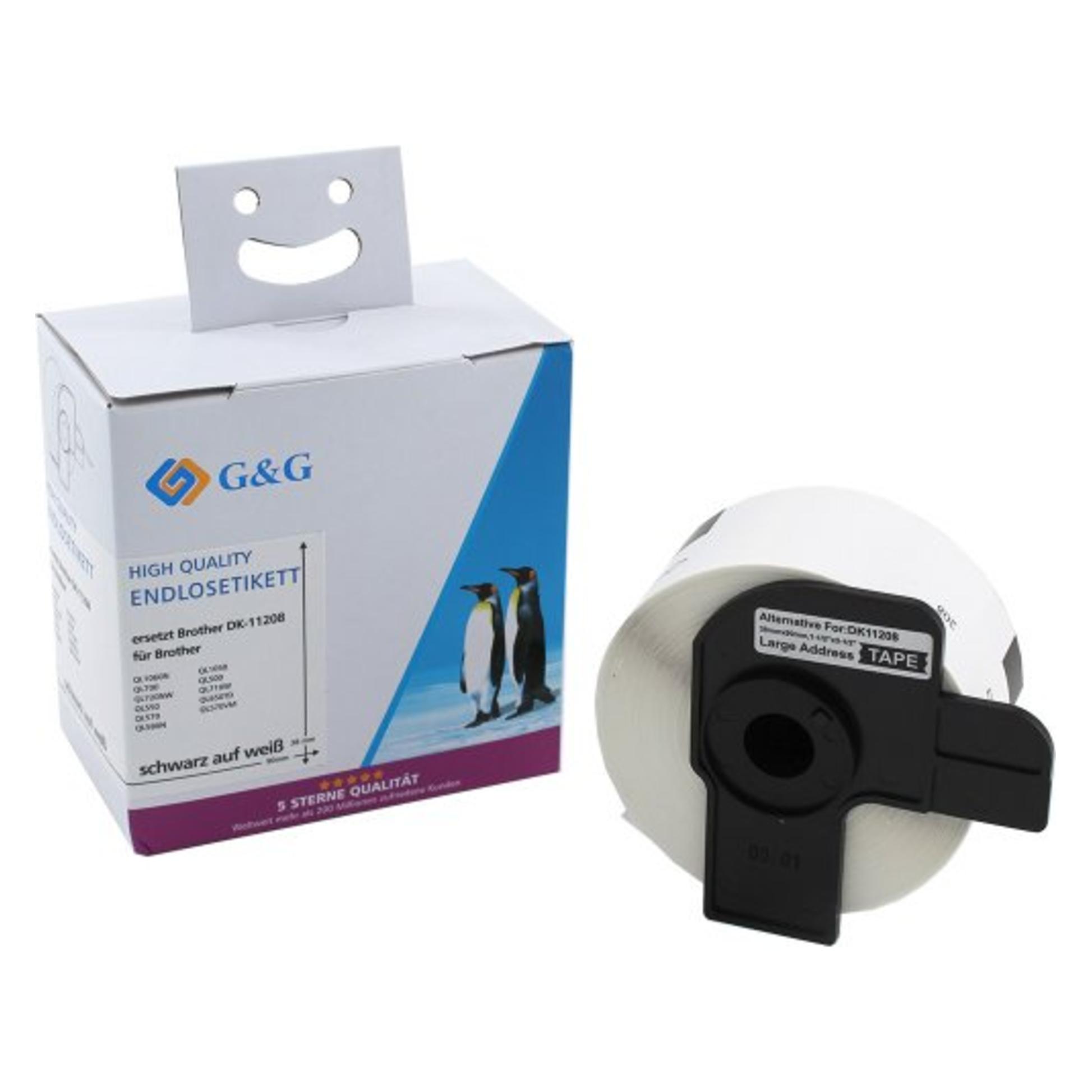 G&G Etiketten 38 x 90 mm 1 St. ET-B-G-11208 Adress-Etiketten (38 mm) (ET-B-G-11208)