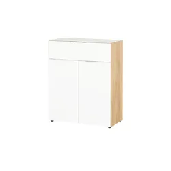 Primo Sideboard  Levi ¦ weiß ¦ Maße (cm): B: 83 H: 102 T: 42.0