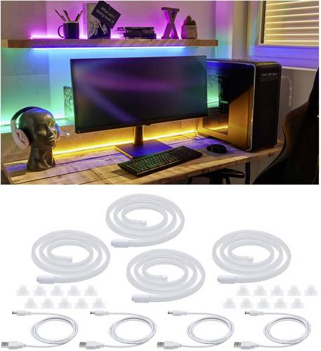 Paulmann 70558 LED-Streifen mit Stecker 5V 4m 1 Set