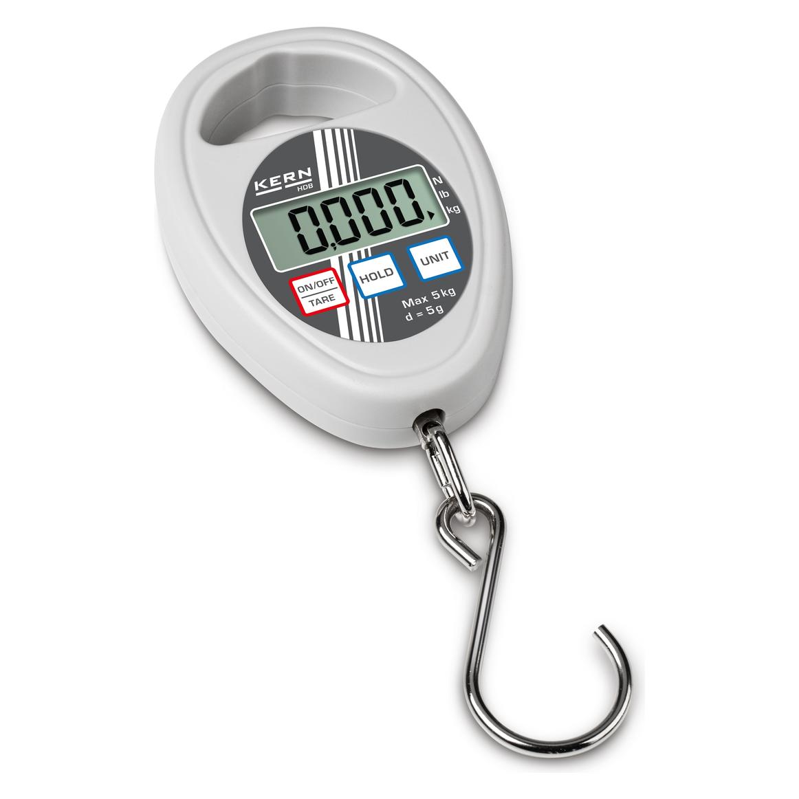 Kern 5kg Hanging Scale, Readout: 5g (HDB 5K5N)