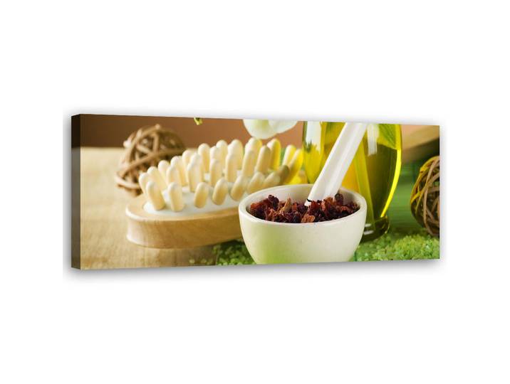 Feeby Wandbild zen spa komposition, Grün, Orientalisch, Rechteckig, 90x30 cm, Bilder & Rahmen, Bilder, Leinwandbilder