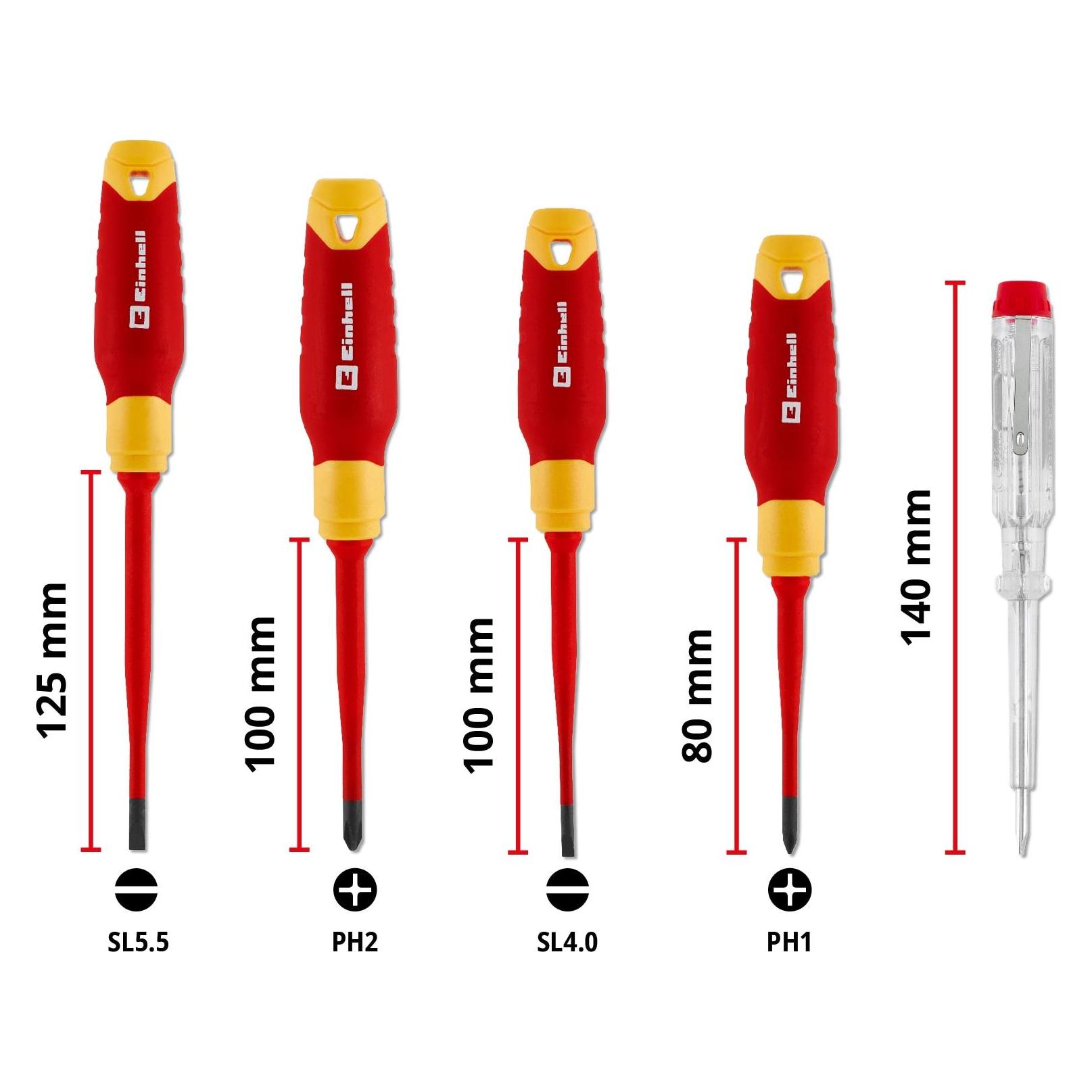 Einhell Accessories Schraubendr. Satz VDE 5-tg (Schlitz) (370541)