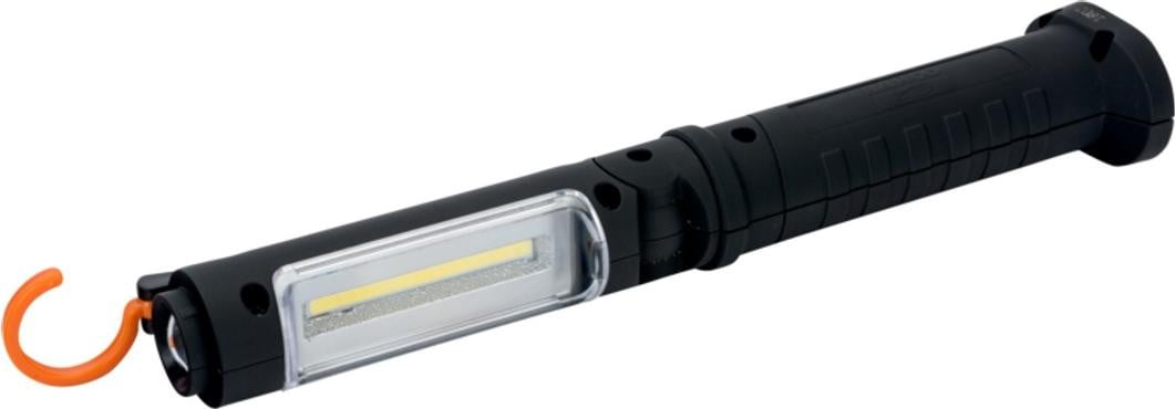 Bahco oplaadbare LED zaklamp met magnetische houder en 180 lumen, flexibel aluminium