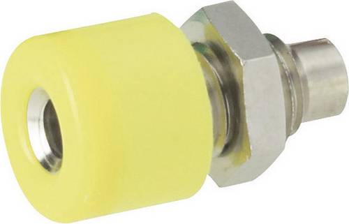 Schnepp Miniatur-Laborbuchse Buchse, Einbau vertikal Stift-Ø: 2.6mm Gelb