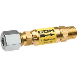 GOK automatische SBS Schlauchbruchsicherung 30mbar 0,8kg/h RVS10 x G1/4LH-KN