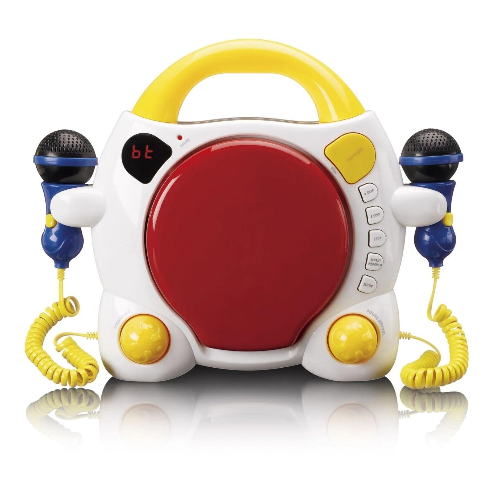 Lenco KCD-011KIDS Tragbarer Kinder Karaoke CD-Player mit Bluetooth
