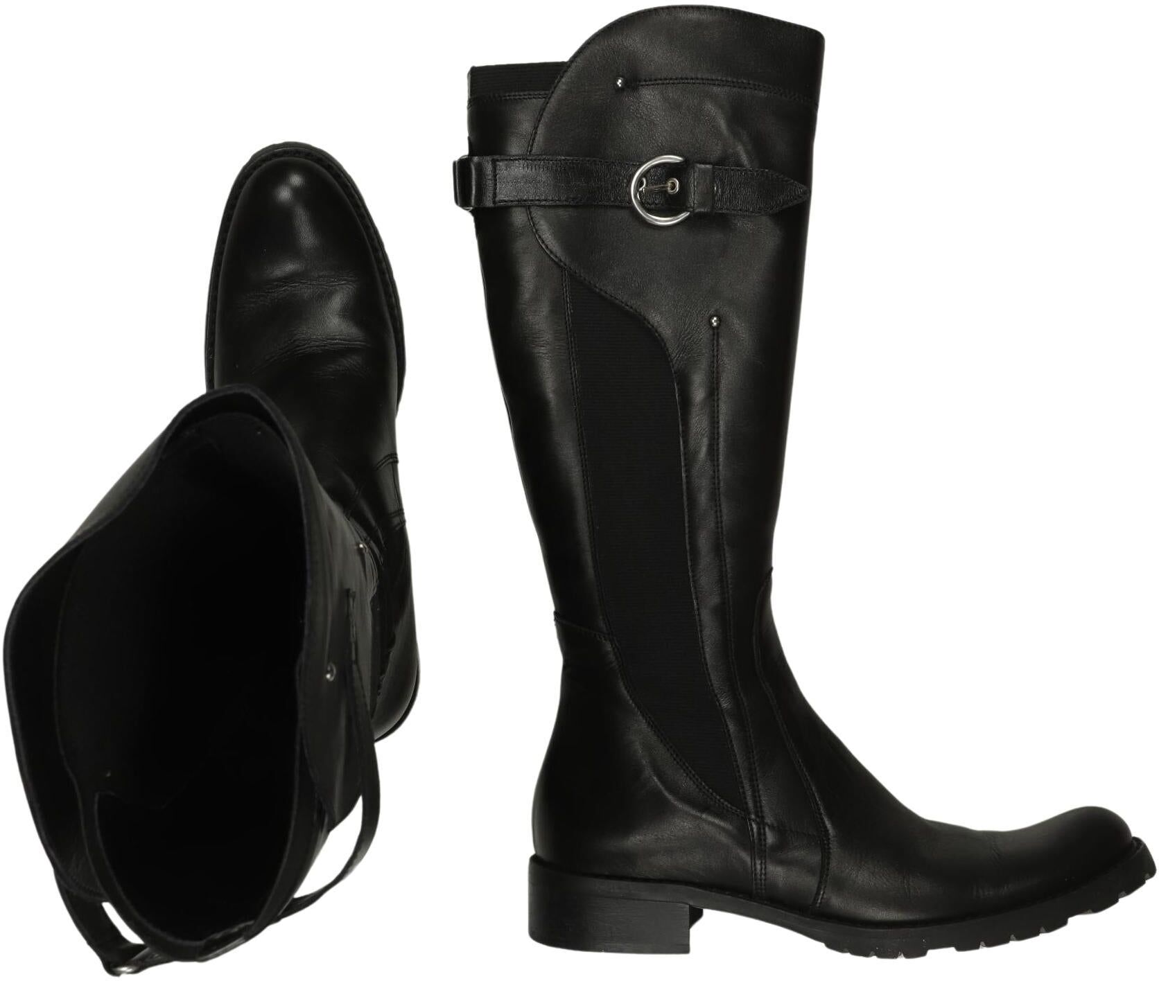 Konstantin Starke Damen Stiefel, Schwarz, Gr. EU 38, kein / Etikett - Second Hand