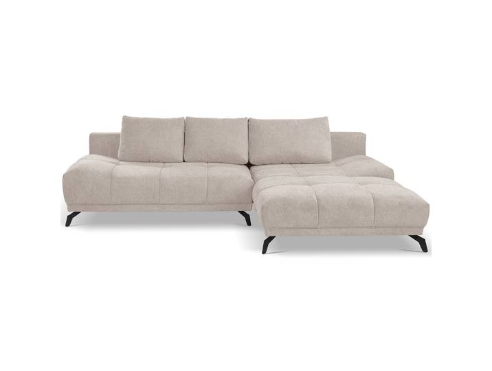Ecksofa mit Schlaffunktion Felipe, L-förmig, rechtsseitig, mit