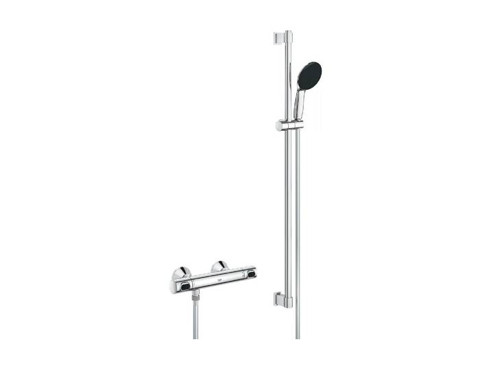 Duscharmatur GROHE Precision Flow 900 mm , silber (bunt), Messing, Silikon, Armaturen, Duscharmatur