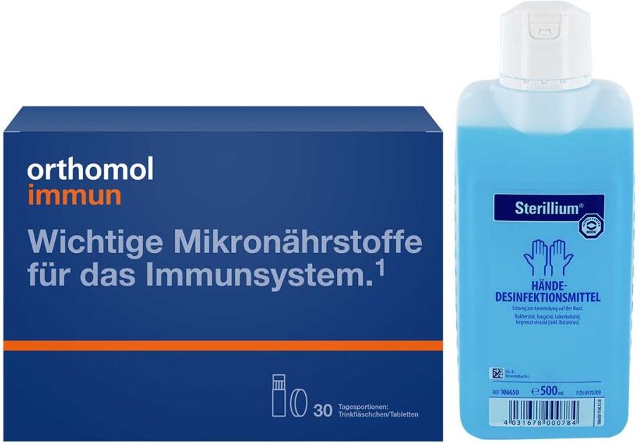 Gemeinsam stark mit Orthomol und Sterillium (groß) 2Pck