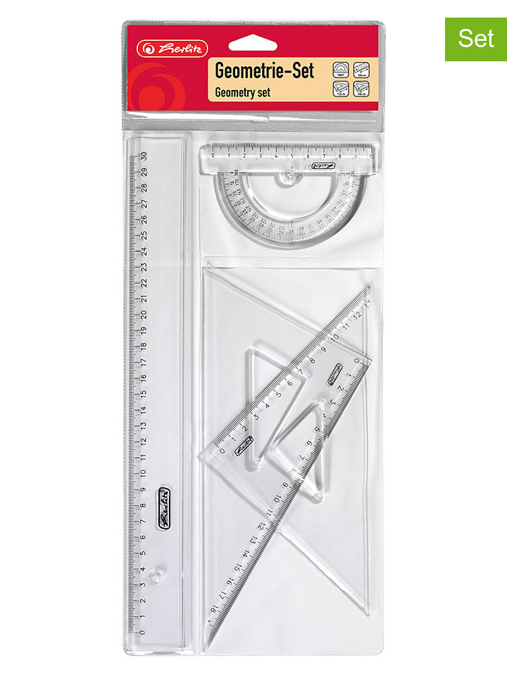 Herlitz 2er-Set: Geometrie-Sets - onesize