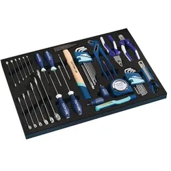 Tecwerk, Werkzeugkoffer, Werkzeugmodul 44-teilig 3/3-Modul Werkzeugsatz (44 Teile)