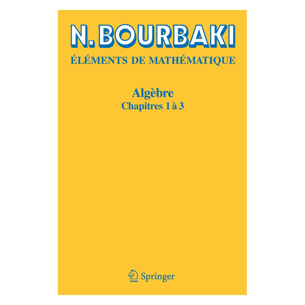 Springer Algèbre (Französisch, Softcover, N. Bourbaki) (55189333)