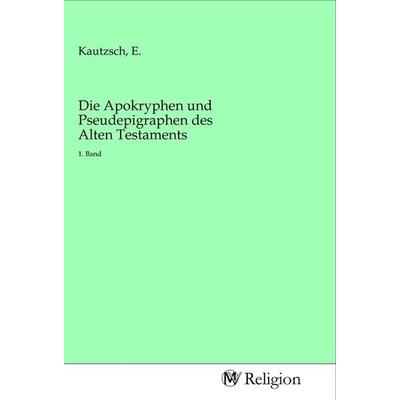 Die Apokryphen und Pseudepigraphen des Alten Testaments, Taschenbuch von , MV-Religion, 978-3-96881-373-8