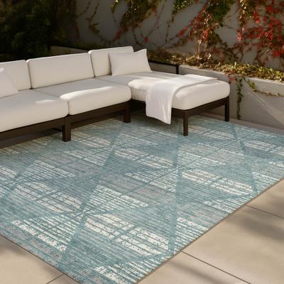 Addison Rugs Machine Washable Indoor/ Outdoor Modern Ovid Chantille Rug